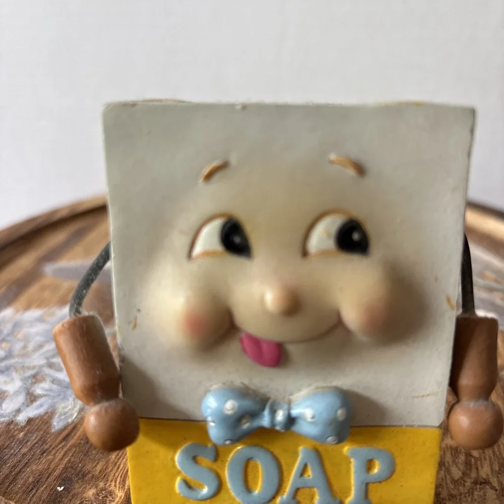 Laundry Anthropomorphic Soap Laundry Detergent Box Shelf Sitter Bow‎ Tie Stars